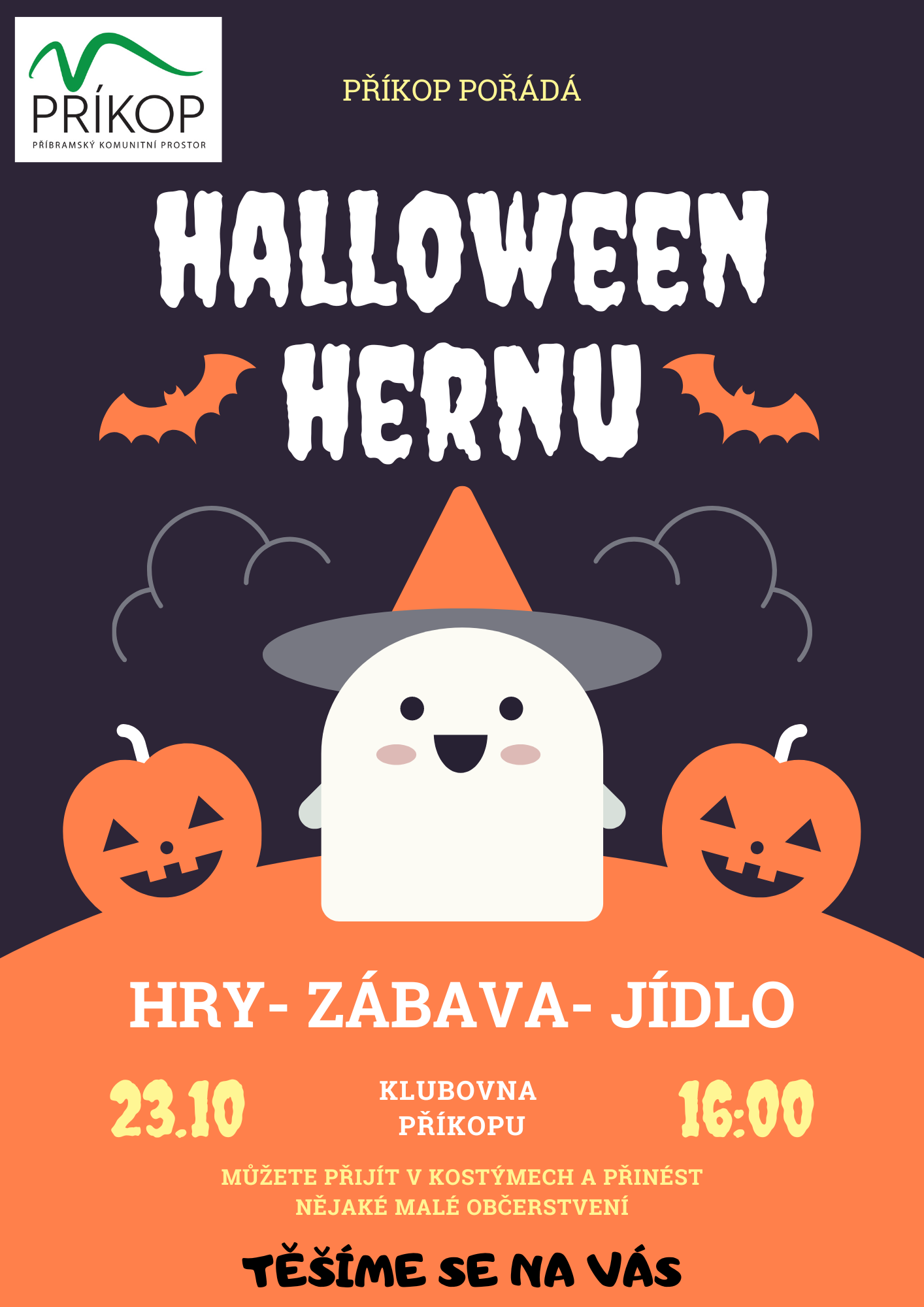 Halloweenská hernička v PŘÍKOPu